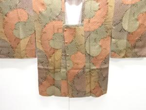 未使用品　ふくれ織唐草に疋田模様道行コート